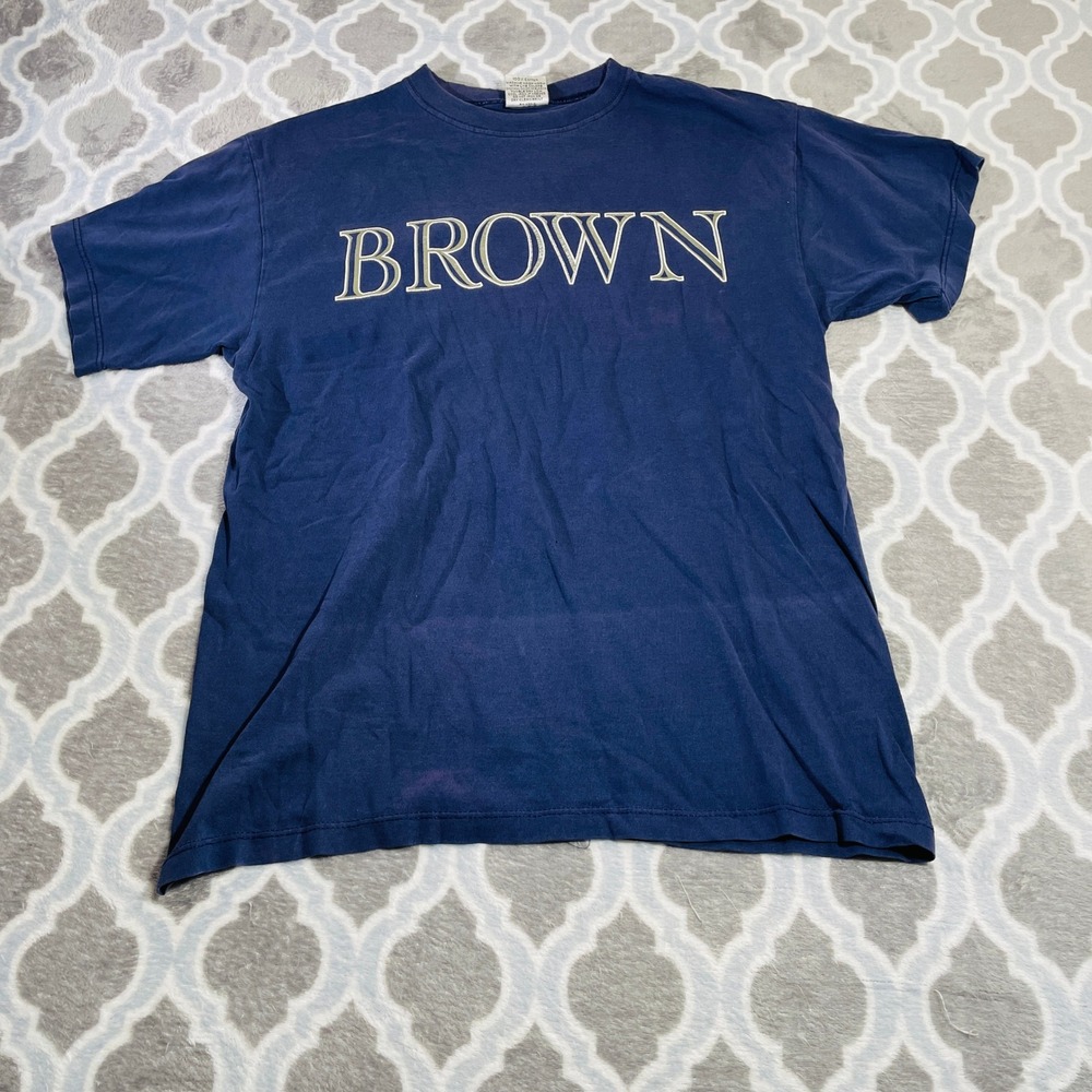 Gear For Sports T-Shirt Mens M Blue Brown University Vintage Made in USA College